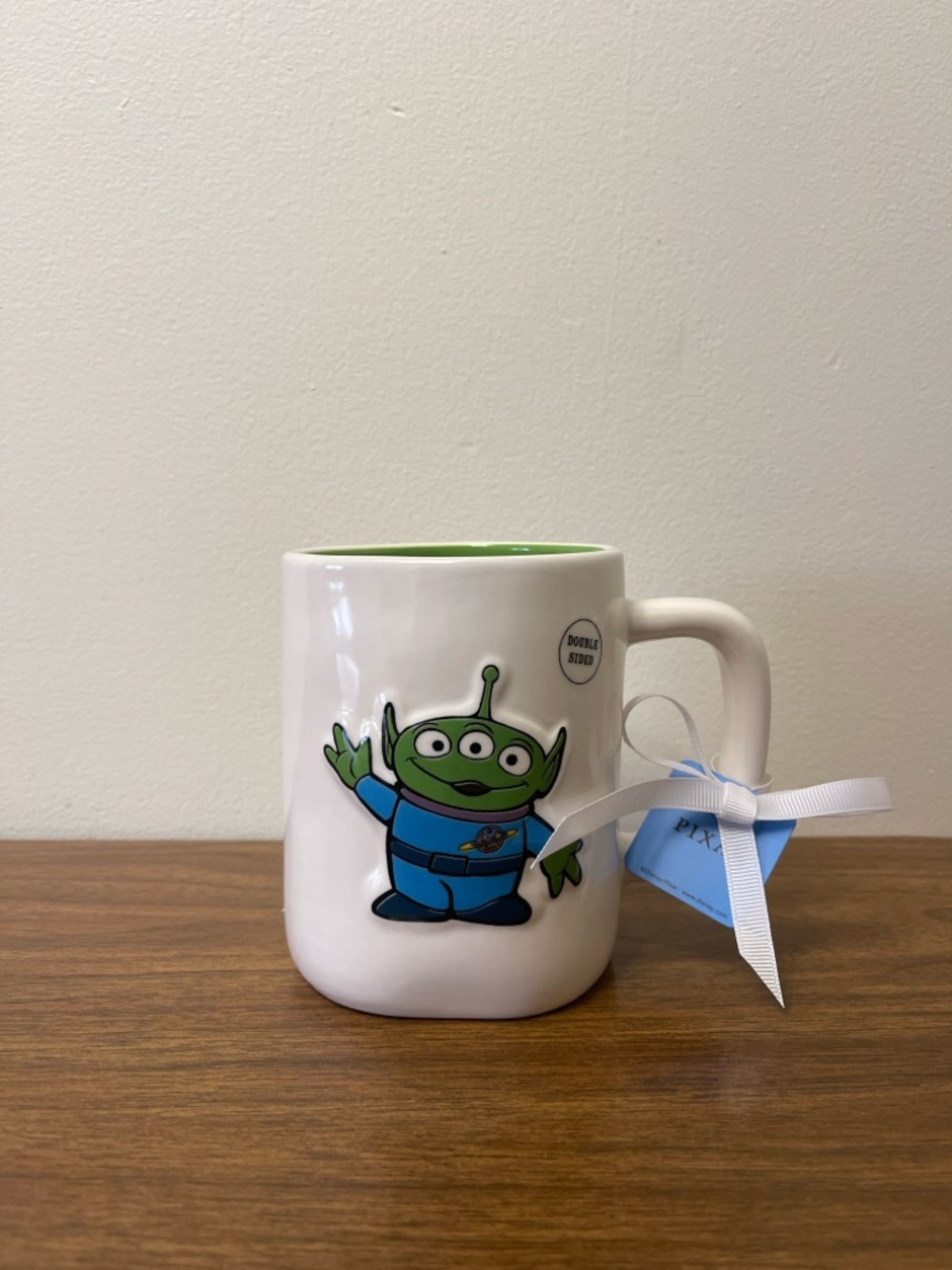 Disney Pixar Rae Dunn Double Sided Mug Tog Story Alien New